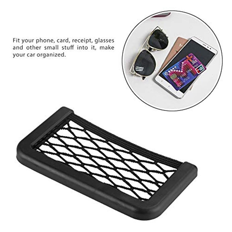 Zittop حقيبة شبكية متعددة الوظائف بتصميم معلق لتخزين السيارة - ملحقات السيارة/أشياء صغيرة/علكة/مستحضرات تجميل/نقود/نظارات/هاتف - Image 4